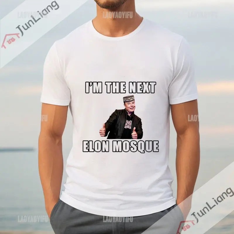 Elon Musk Tribute T-shirt Hilarious Icon Meme Legendary 80's 90's Retro T-shirt Hip Hop Harajuku Street Wear