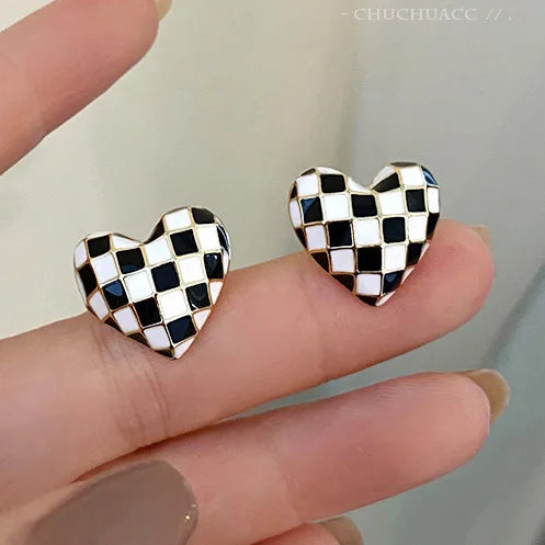 Love Heart Blue Earrings