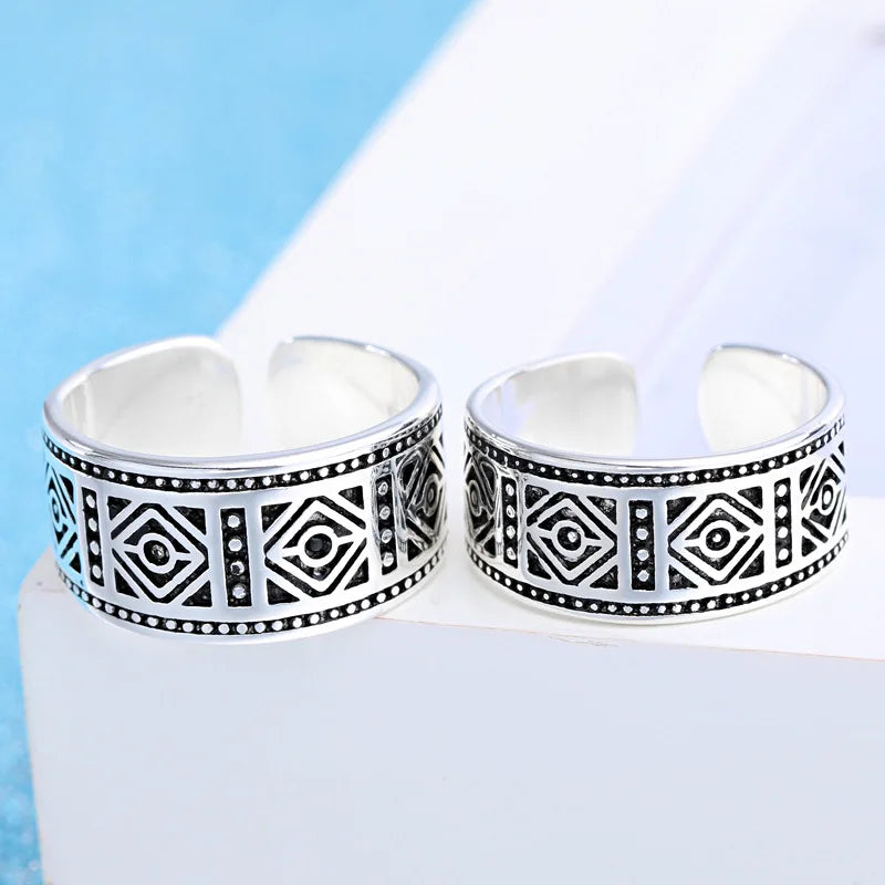 925 Sterling Silver Moissanite Diamond Couple Rings for Lovers Matching Wedding Jewelry Set