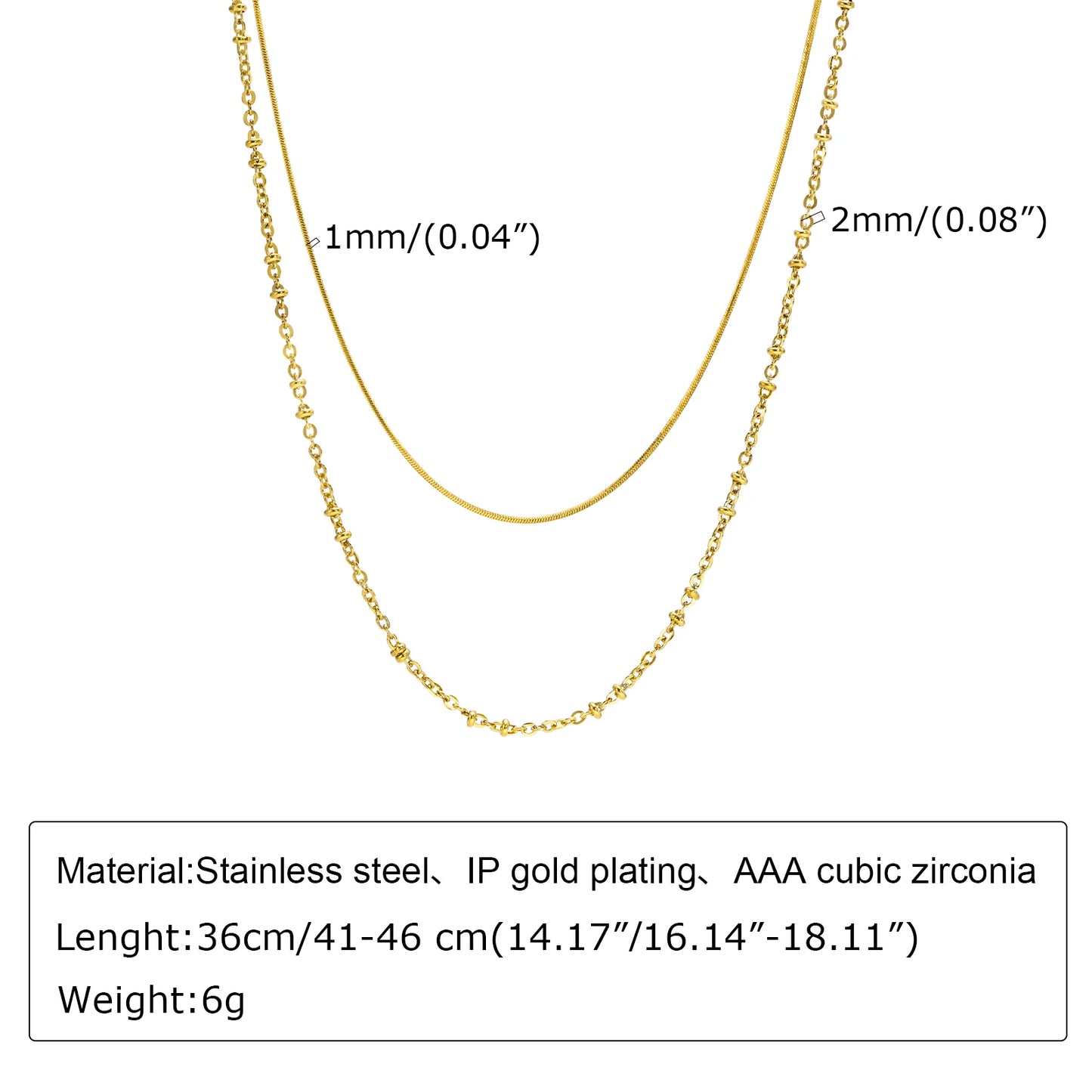 Gold Plated Lariat Necklace for Women, Double Laryered Long Chain Drop Pendant Choker Necklaces Fashion Gifts
