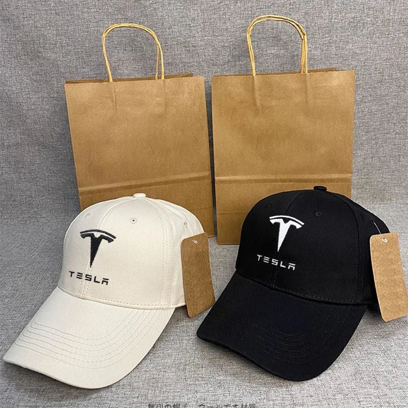 Car Logo Cap Hip Hop Hats Quality Sunscreen Baseball Caps For Tesla Model 3 Model S Model X Model Y Cybertruck Roadster SpaceX