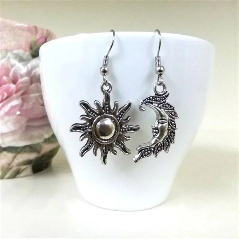 New Silver Color Star Necklaces Chain Pair of Celestial Best Friends Celestial Gift for Friend Long Necklaces Pendants Men Women