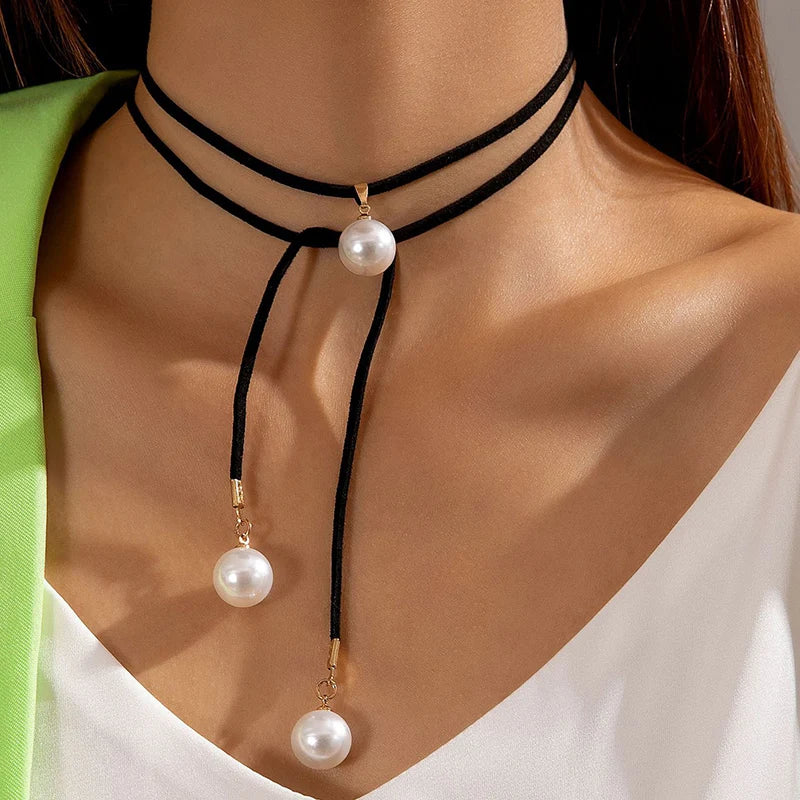 Bohemian Multilayer Handmade Beads Chain Fashion Necklaces Oil Heart Cross Pendant Jewelry For Women Accessories X0189