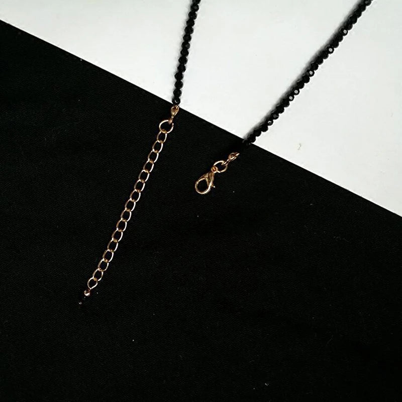 Fashion Brand Simple Black Beads Short Necklace Female Jewelry Women Choker s Bijoux Femme Ladies Party 2024