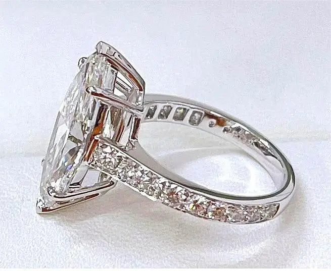 4.84CTS E Color VS2 Marquise Brilliant Cut Lab Grown Diamond Ring PT950 Ring for Lady IGI