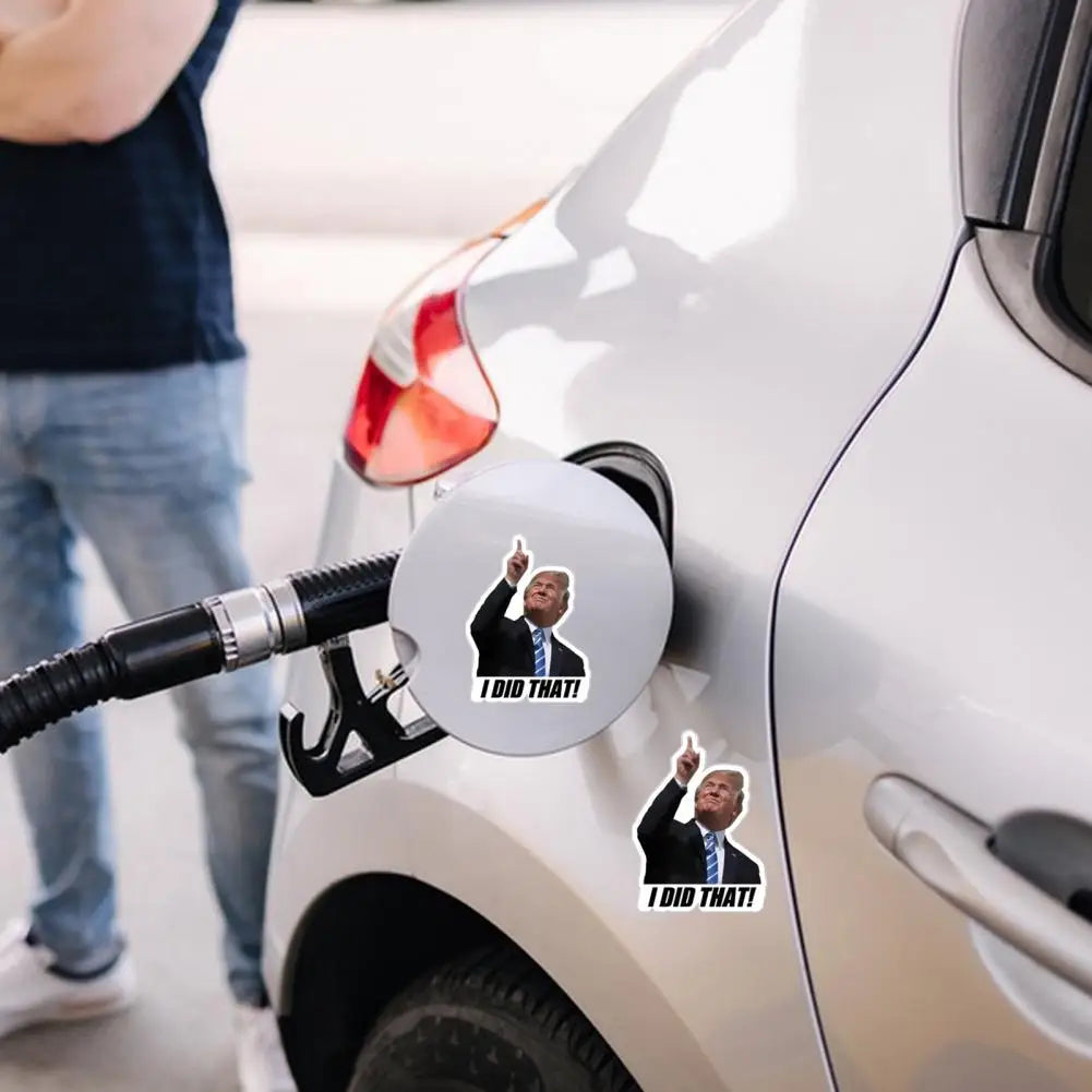 Window Sticker Gas Station Sticker 100pcs Anti-trump Gas Pump Stickers Trump I Did That Decals for Car Window Bumper Truck