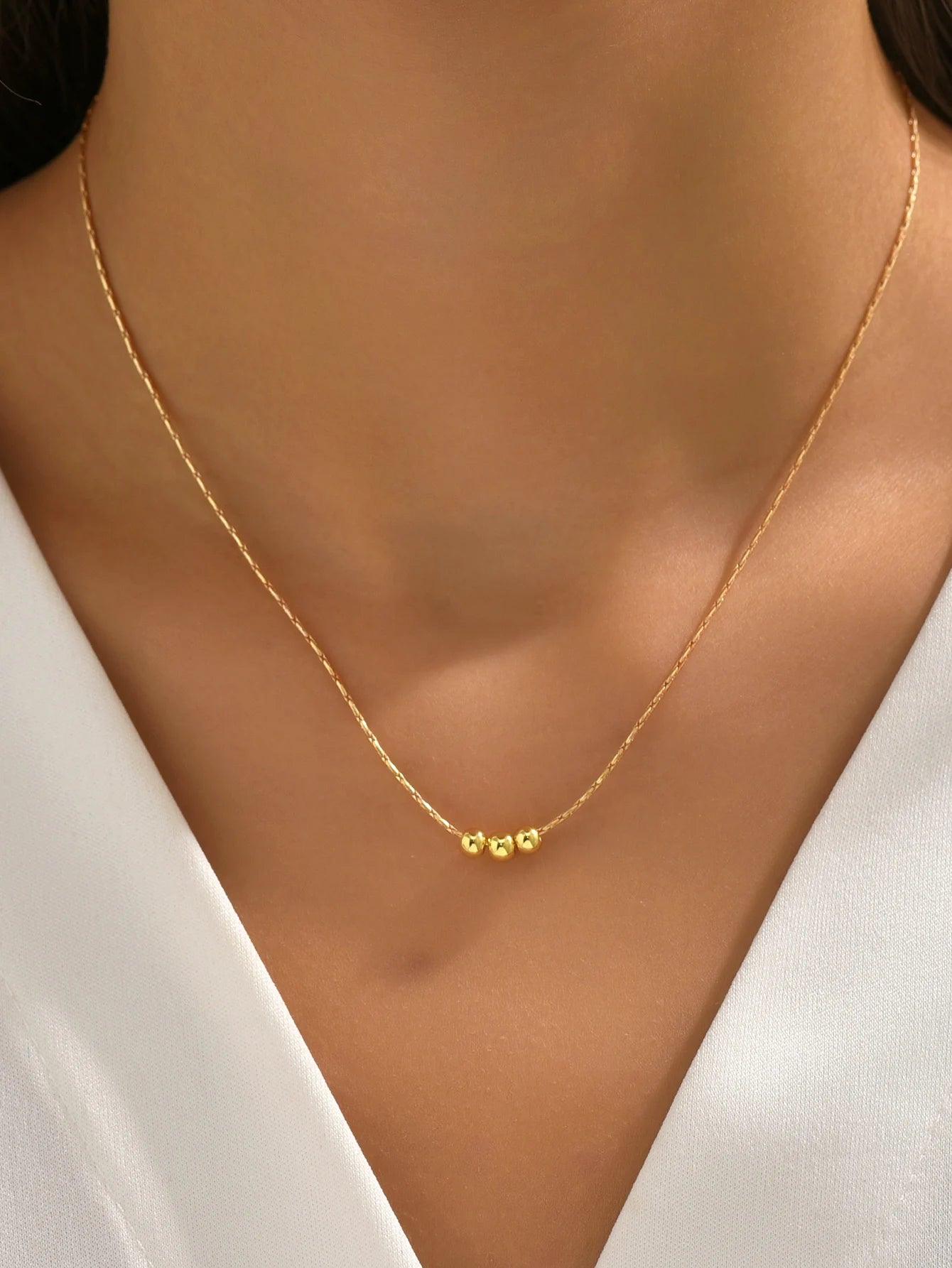 Stainless Steel Necklaces New Trend Gold Color Silver Color Metal Charms Pendants Chains Fashion Necklace For Women