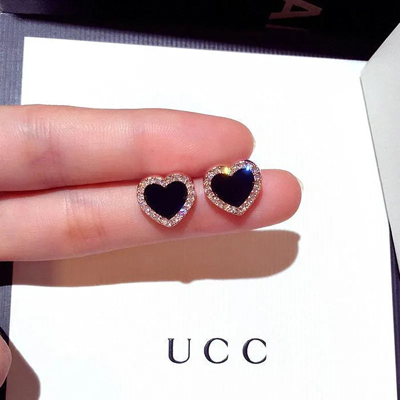 Love Heart Blue Earrings