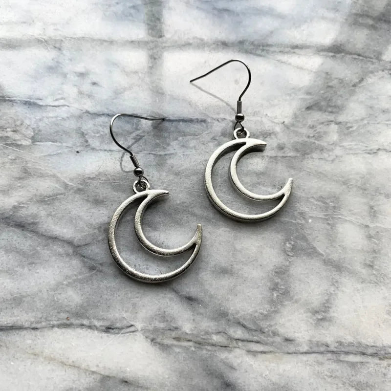 New Silver Color Star Necklaces Chain Pair of Celestial Best Friends Celestial Gift for Friend Long Necklaces Pendants Men Women