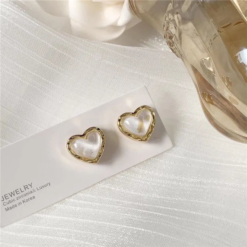 Love Heart Blue Earrings