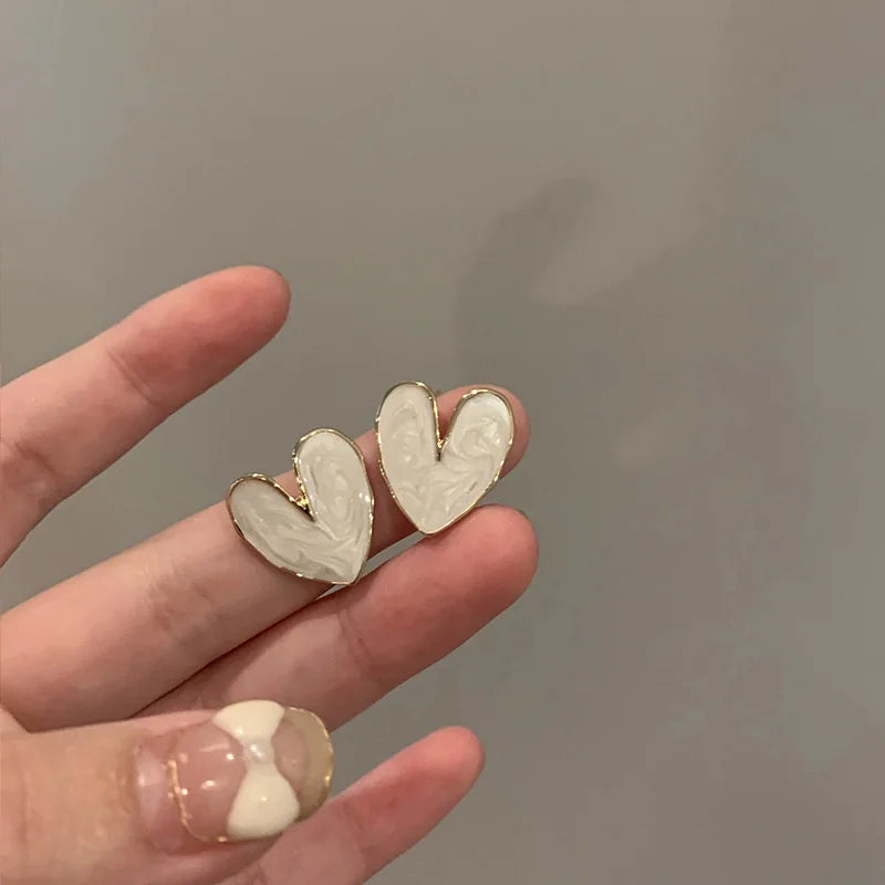 Love Heart Blue Earrings
