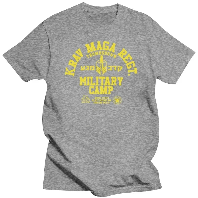 Krav Maga System Of Self Defense And Fighting Skills T shirt men T clothing graphic t shirts streetwear