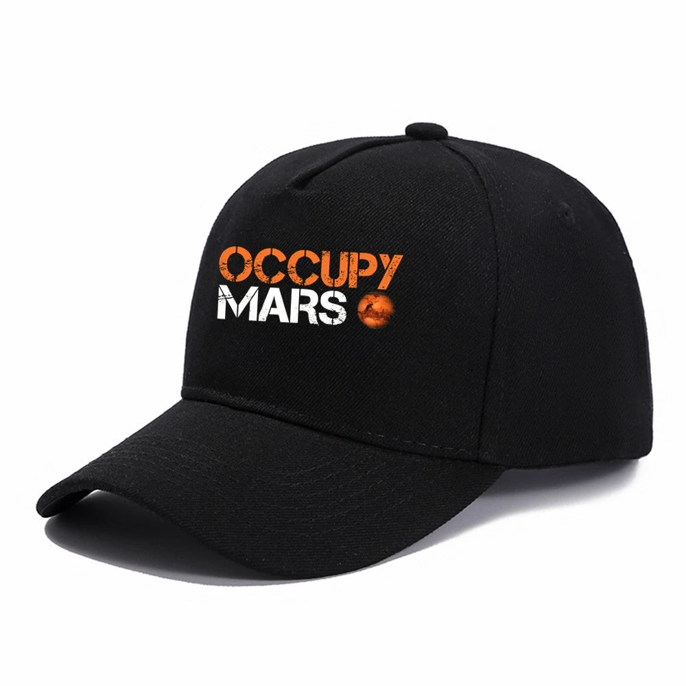 Occupy Mars Baseball Cap Spacex Nasas Men Elon Musk Falcon Heavy 9 Snapback Caps Male Casual Travel Outdoor Sun Hats