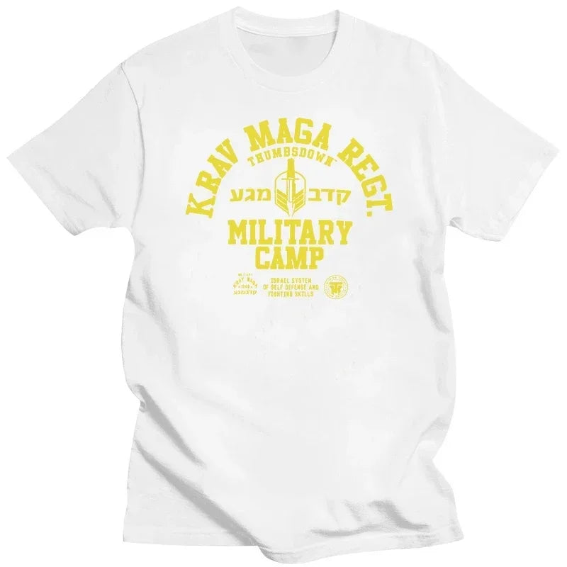 Krav Maga System Of Self Defense And Fighting Skills T shirt men T clothing graphic t shirts streetwear