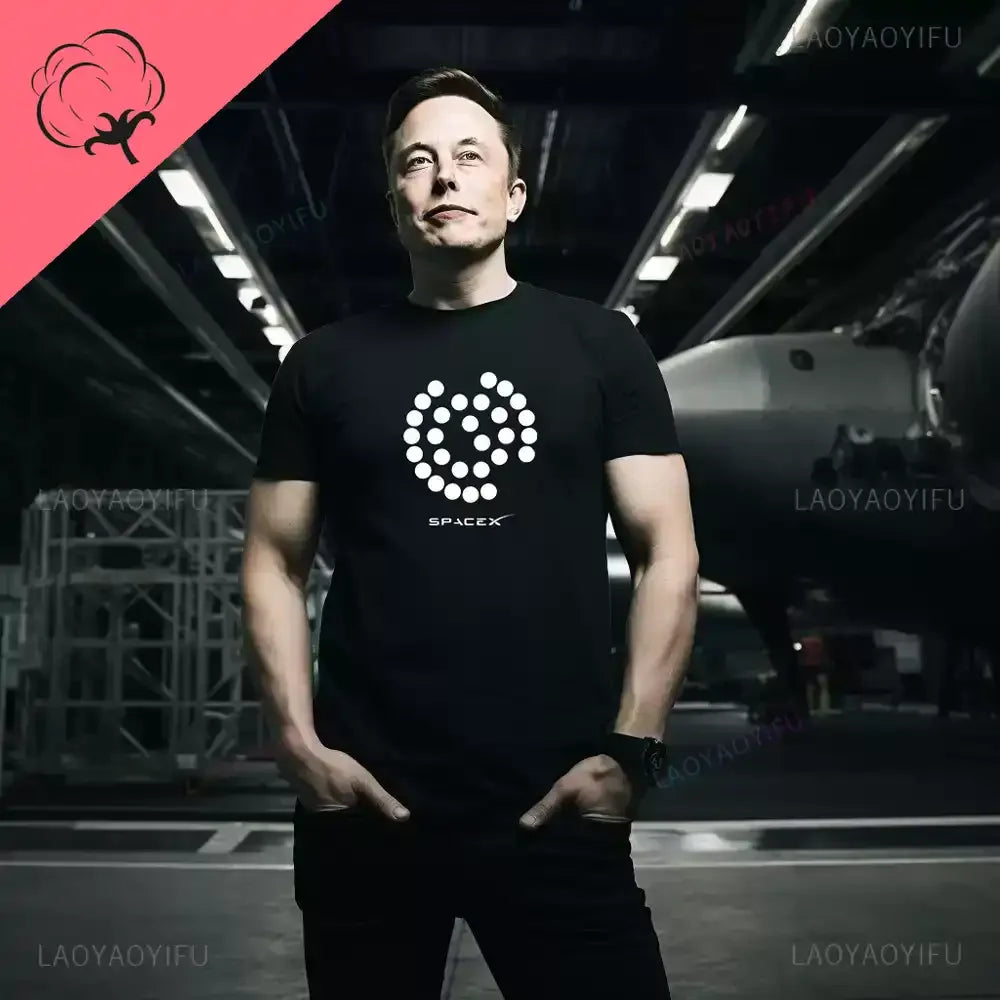 Elon Reeve Musk Occupy Mars Graphic T Shirts Fashion Creative High Quality Cotton Man T-shirt Outdoors Breathable Camisetas Tops