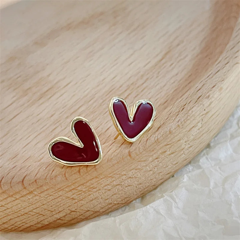 Love Heart Blue Earrings