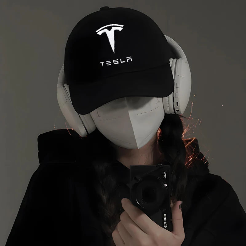 Car Logo Cap Hip Hop Hats Quality Sunscreen Baseball Caps For Tesla Model 3 Model S Model X Model Y Cybertruck Roadster SpaceX