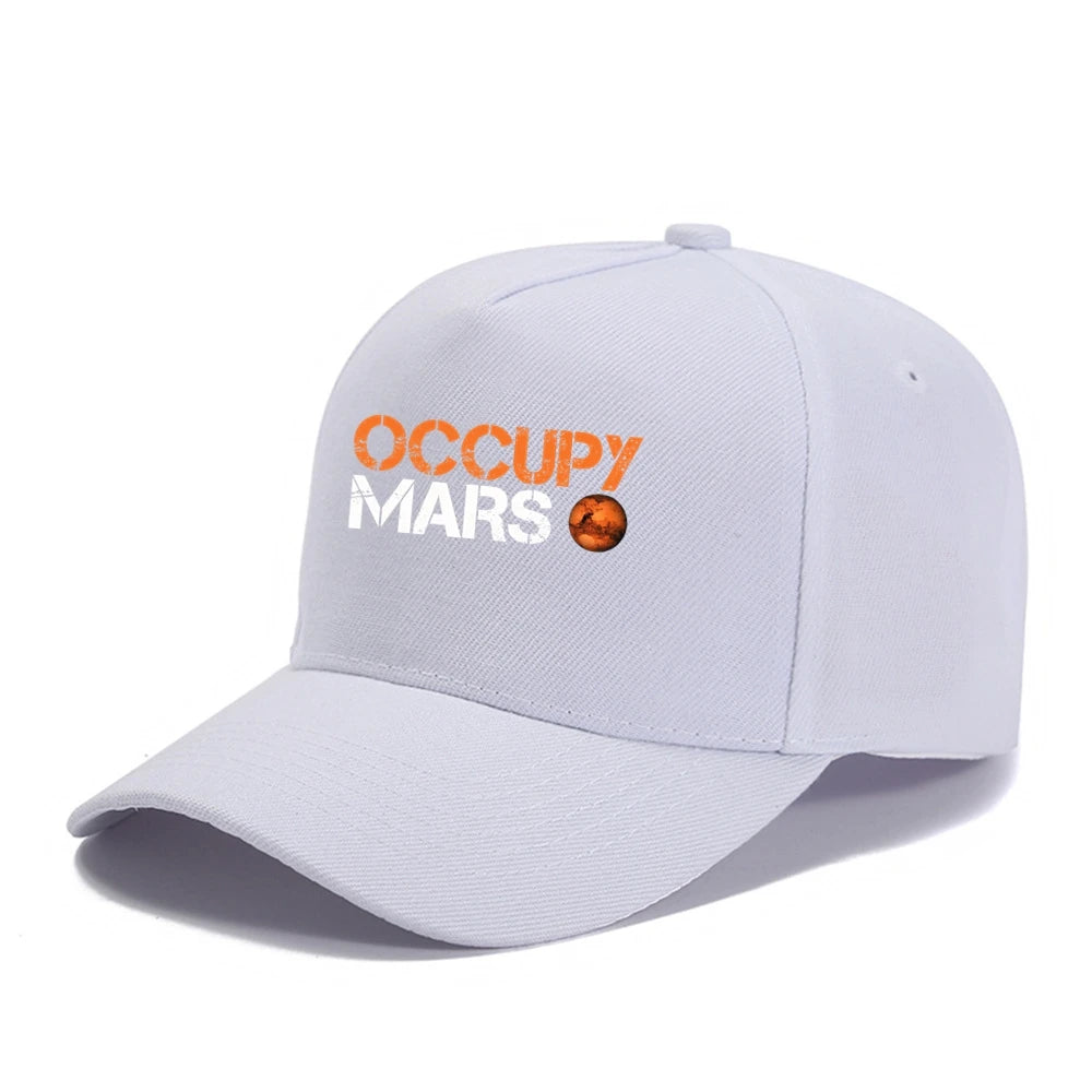 Occupy Mars Baseball Cap Spacex Nasas Men Elon Musk Falcon Heavy 9 Snapback Caps Male Casual Travel Outdoor Sun Hats