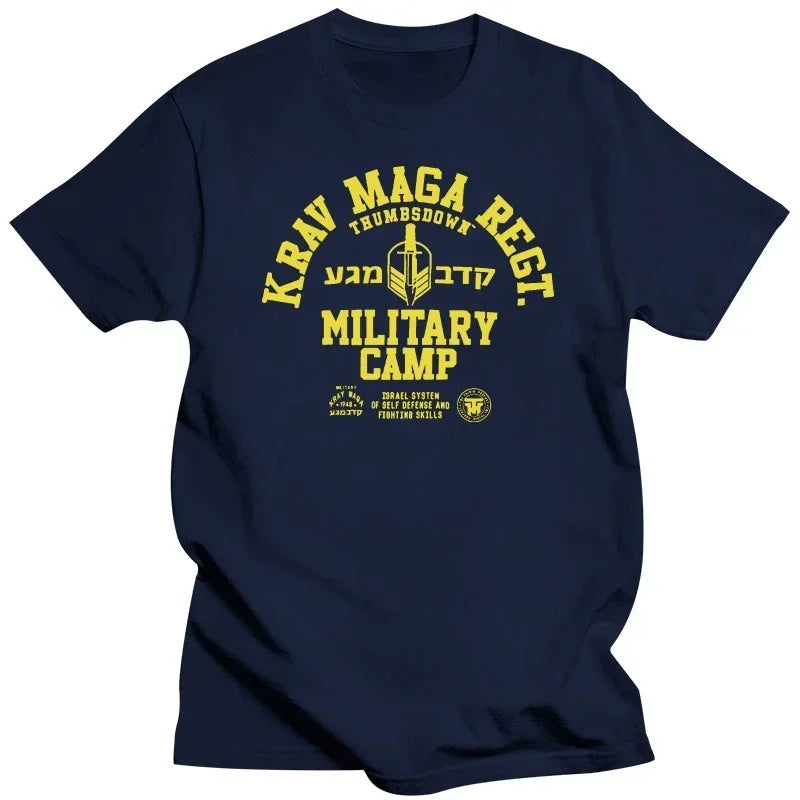 Krav Maga System Of Self Defense And Fighting Skills T shirt men T clothing graphic t shirts streetwear