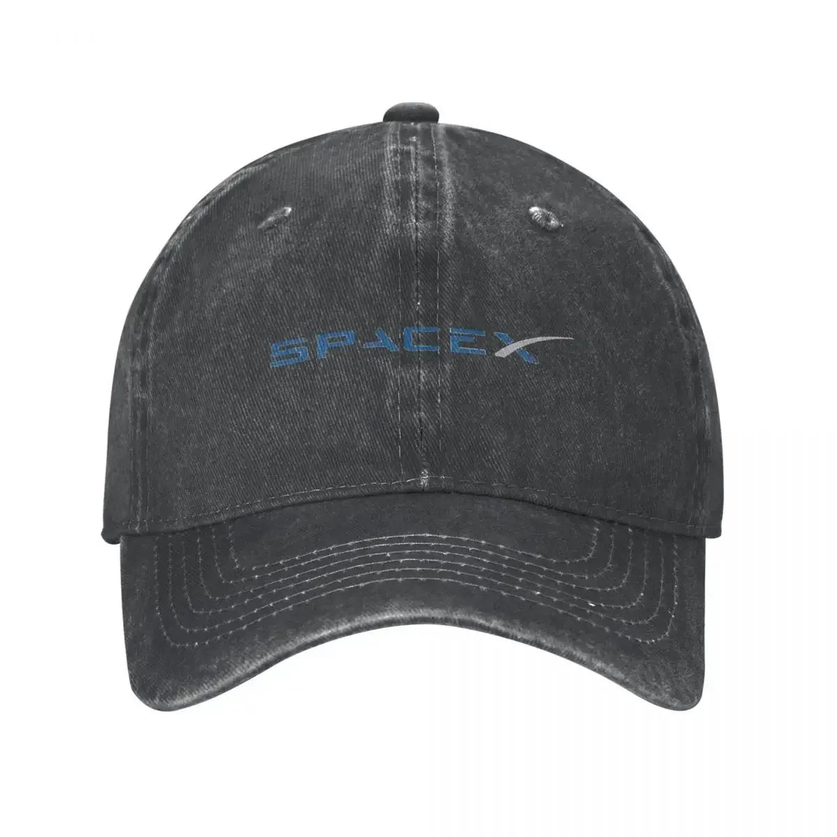 Washed Denim SpaceX Space X Logo Elon Musk Baseball Cap Summer Snapback Cowboy Hats Bone Falcon Heavy Rocket Casquette Gorras