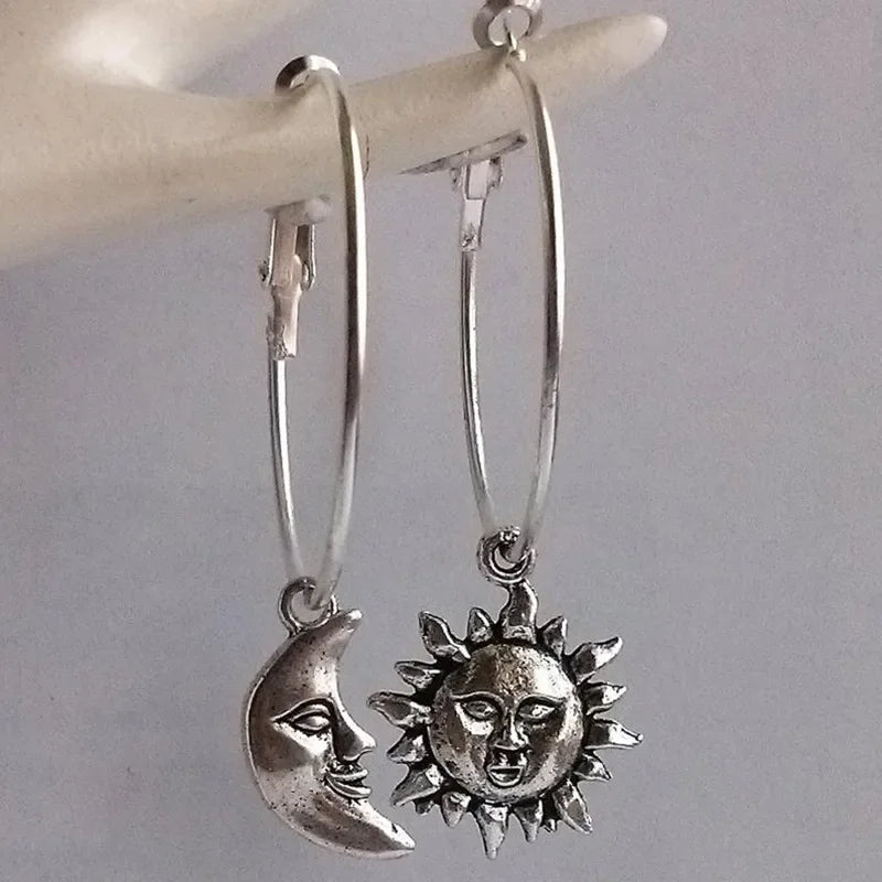 New Silver Color Star Necklaces Chain Pair of Celestial Best Friends Celestial Gift for Friend Long Necklaces Pendants Men Women