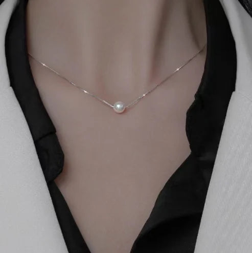 2024 New Women's Pearl Necklace Kpop Gold Color Beads Pendant Necklaces Goth Double Layer Chain Choker for Women Fashion Jewelry