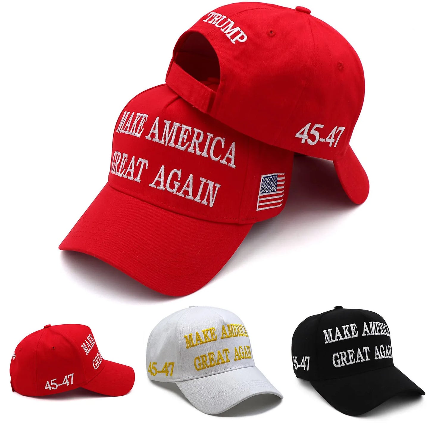 New Donald Trump 2025 Cap Usa Baseball Caps Large Size Maga Snapback President Hat Embroidery Wholesale Drop Shipping Hats