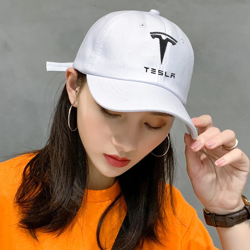 Car Logo Cap Hip Hop Hats Quality Sunscreen Baseball Caps For Tesla Model 3 Model S Model X Model Y Cybertruck Roadster SpaceX