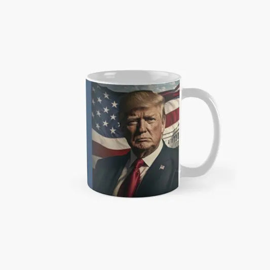 Victory Donald Trump Classic  Mug Printed Gifts Tea Cup Handle Round Image Coffee Design Photo Drinkware Picture Simple