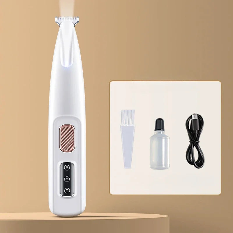 Dog Paw Trimmer with LED Light Fully Waterproof Pet Hair with LED Display Dog Clippers for Grooming 18mm Widen Blade pet items