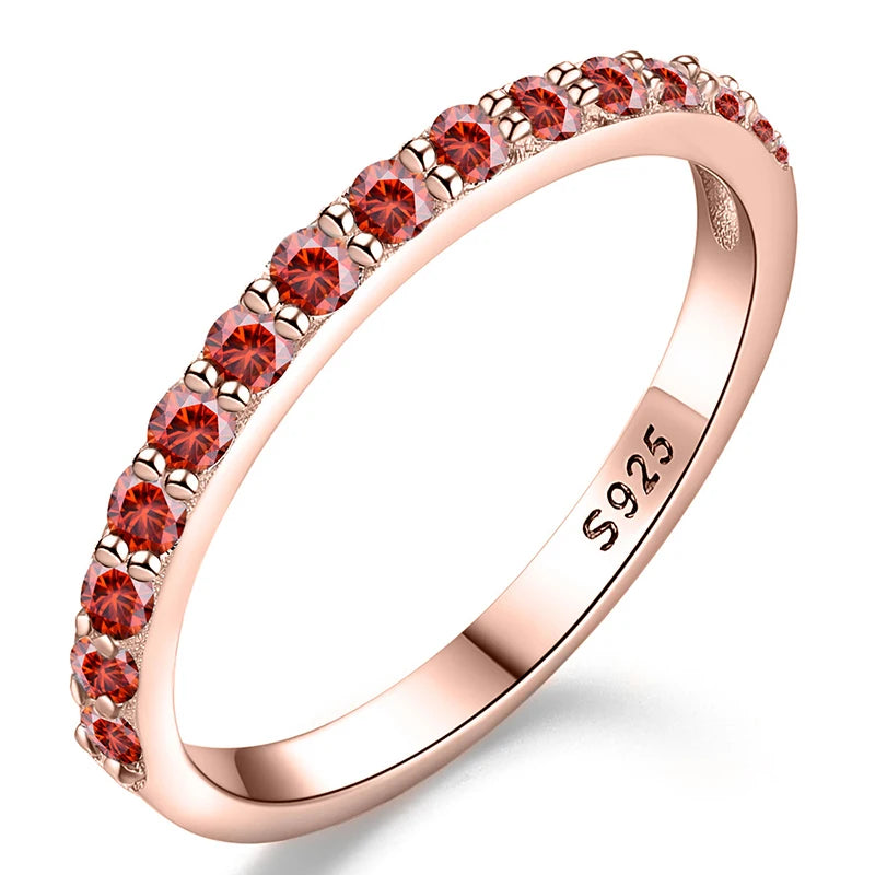 GRA Test Passed Moissanite Ring Matching Wedding Diamond Band for Women 925 Sterling Silver Female Crown Single Tail Ring Jewelr