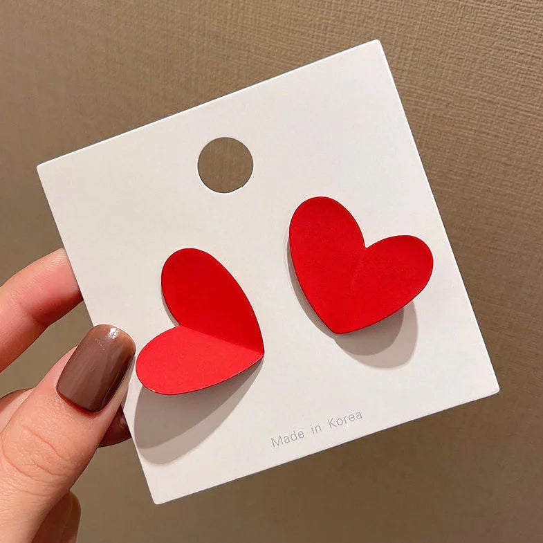 Love Heart Blue Earrings