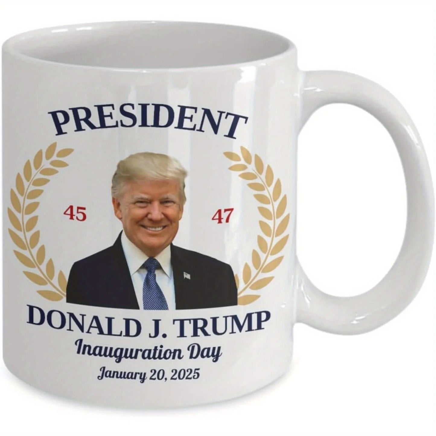 11oz Donald Trump Mug for 47th US President Inauguration 2025 - Ideal for Republicans and Trump Fans