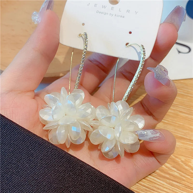 Summer Long Flower Earrings