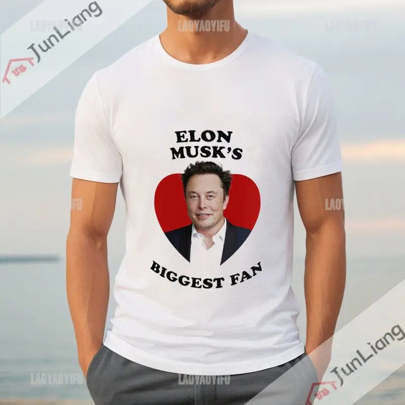 Elon Musk Tribute T-shirt Hilarious Icon Meme Legendary 80's 90's Retro  T-shirt Hip Hop Harajuku Street Wear