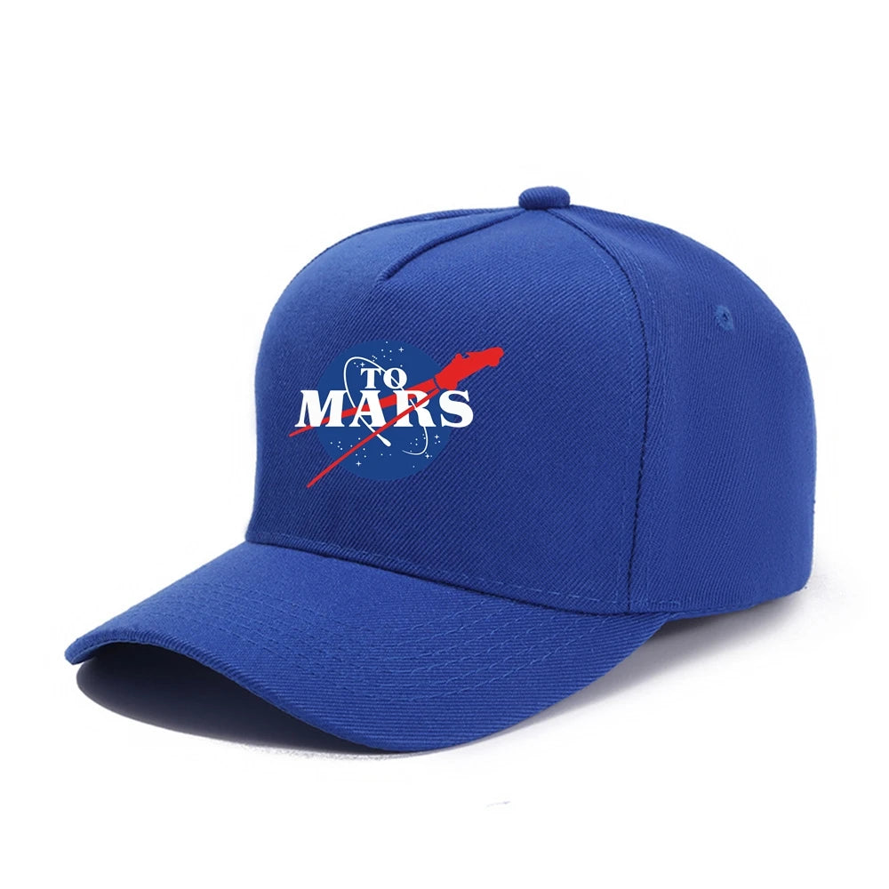 Mars SpaceX Baseball Cap Space X Logo Hip Hop Boy Hats Sun Caps Adjustable Breathable Nasas Outdoor Travel Kids Hats