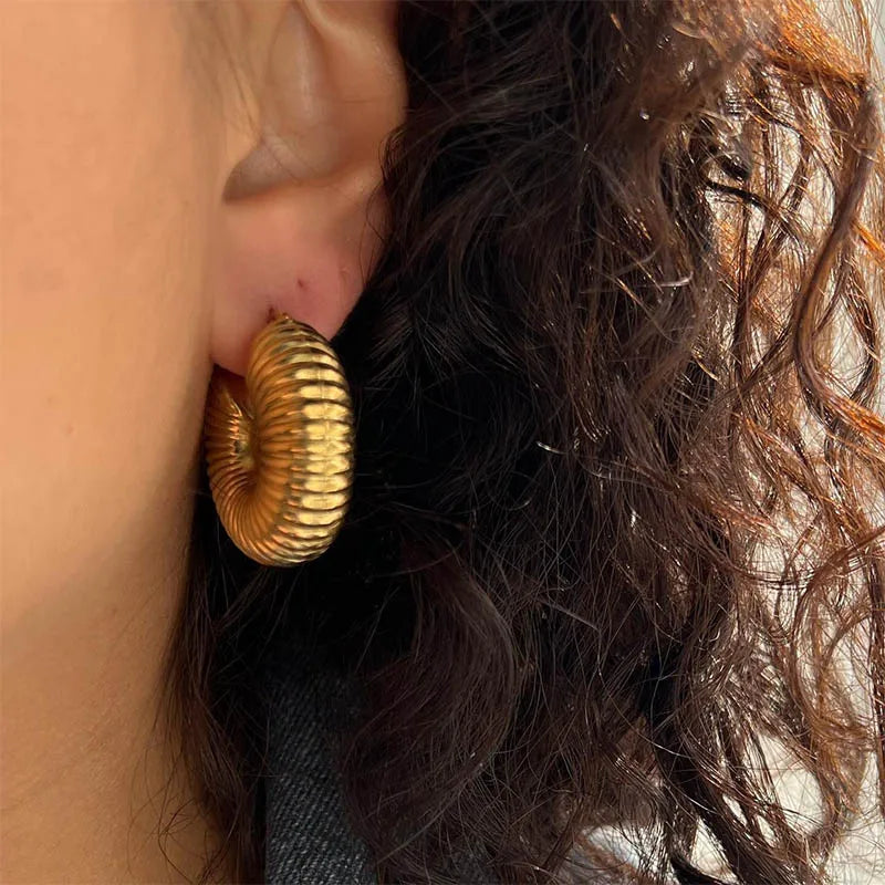 Trendy Round Earrings