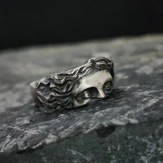 European and American popular Venus half face ring for both men and women, cool and fashionable style, adjustable opening, creat