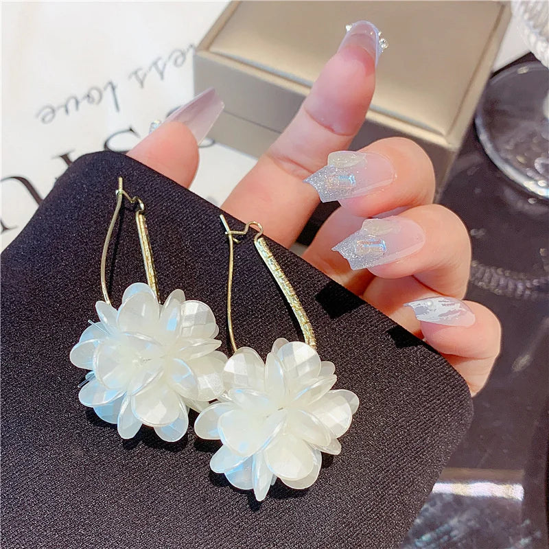 Summer Long Flower Earrings