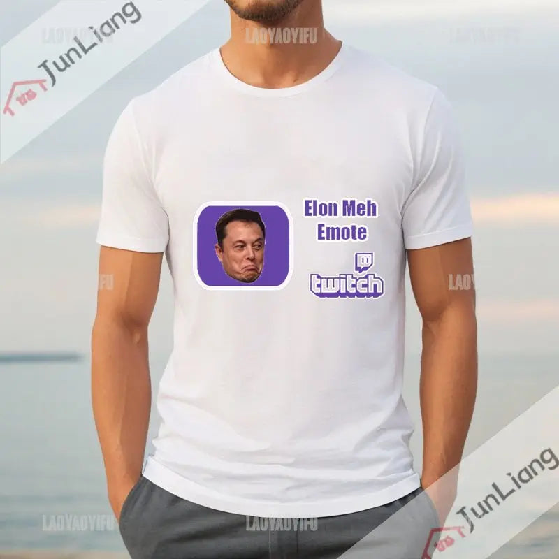 Elon Musk Tribute T-shirt Hilarious Icon Meme Legendary 80's 90's Retro  T-shirt Hip Hop Harajuku Street Wear