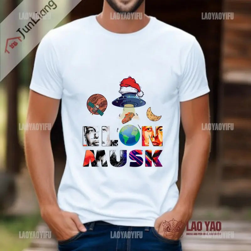 Elon Musk Tribute T-shirt Hilarious Icon Meme Legendary 80's 90's Retro  T-shirt Hip Hop Harajuku Street Wear