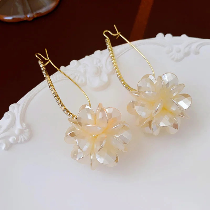 Summer Long Flower Earrings