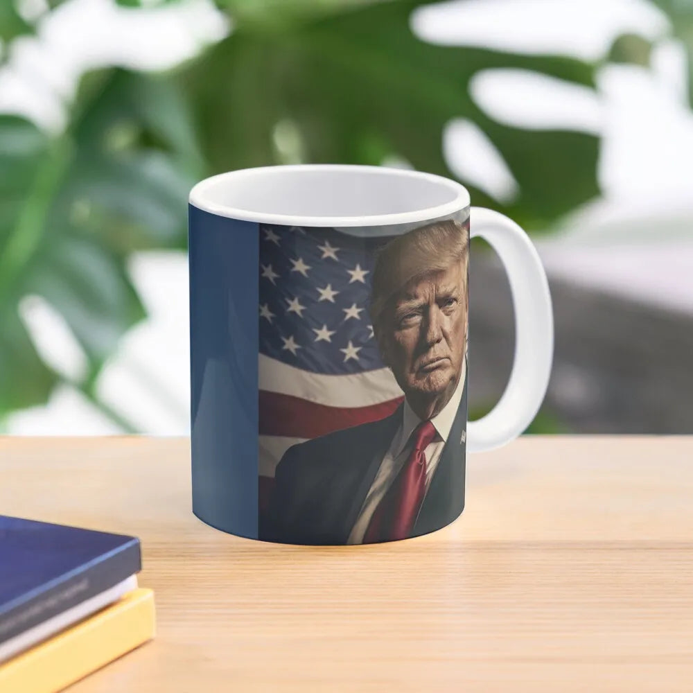 Victory Donald Trump Classic  Mug Printed Gifts Tea Cup Handle Round Image Coffee Design Photo Drinkware Picture Simple