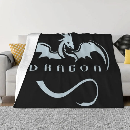 Spacex Elon Musk Baseball Silver Dragon Hats Back Print Hats New Party Graphic Letter Throw Blanket