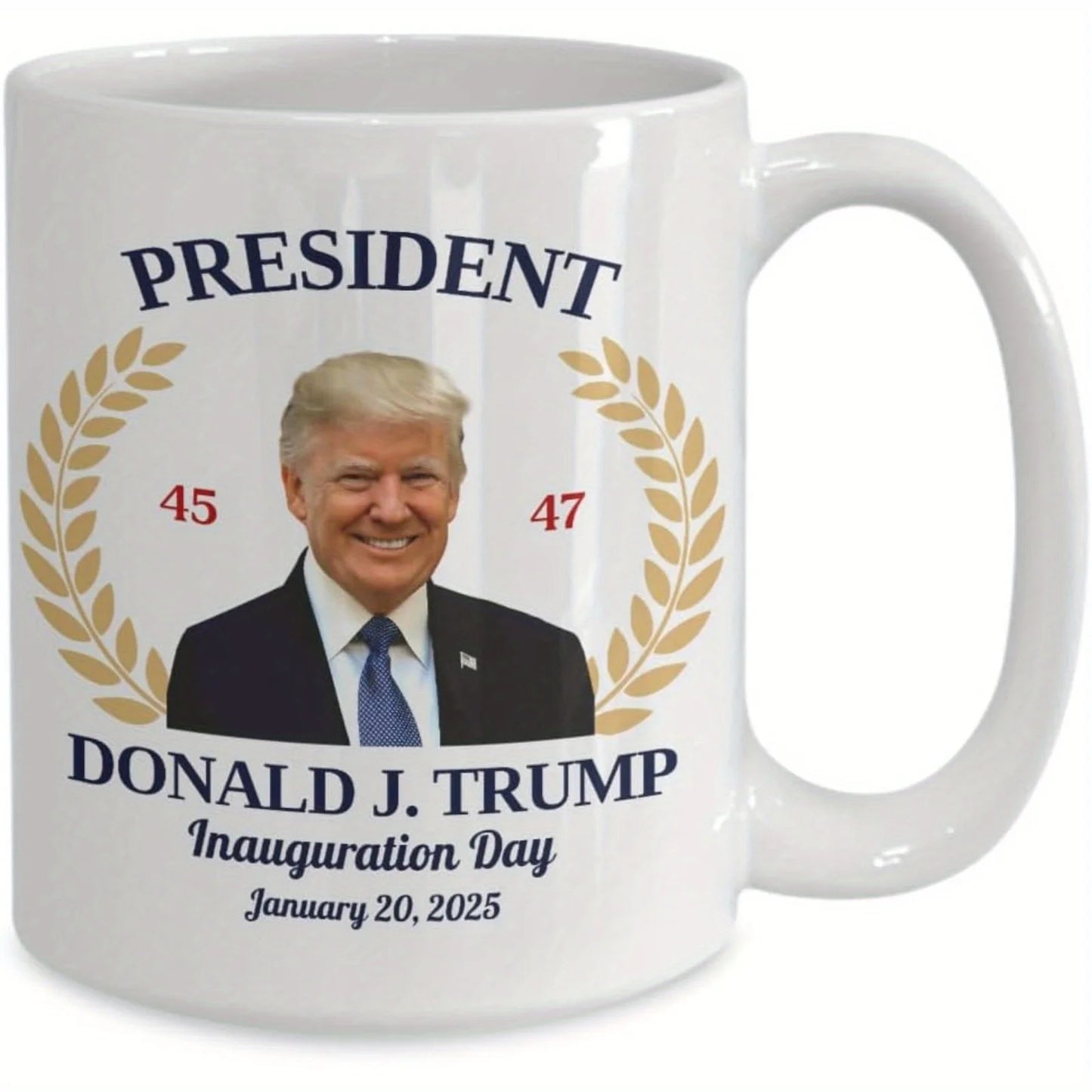 11oz Donald Trump Mug for 47th US President Inauguration 2025 - Ideal for Republicans and Trump Fans